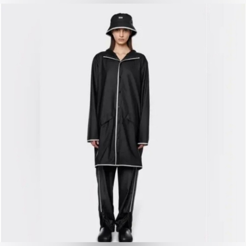 RAINS Long Jacket Reflective NWT Size XS
